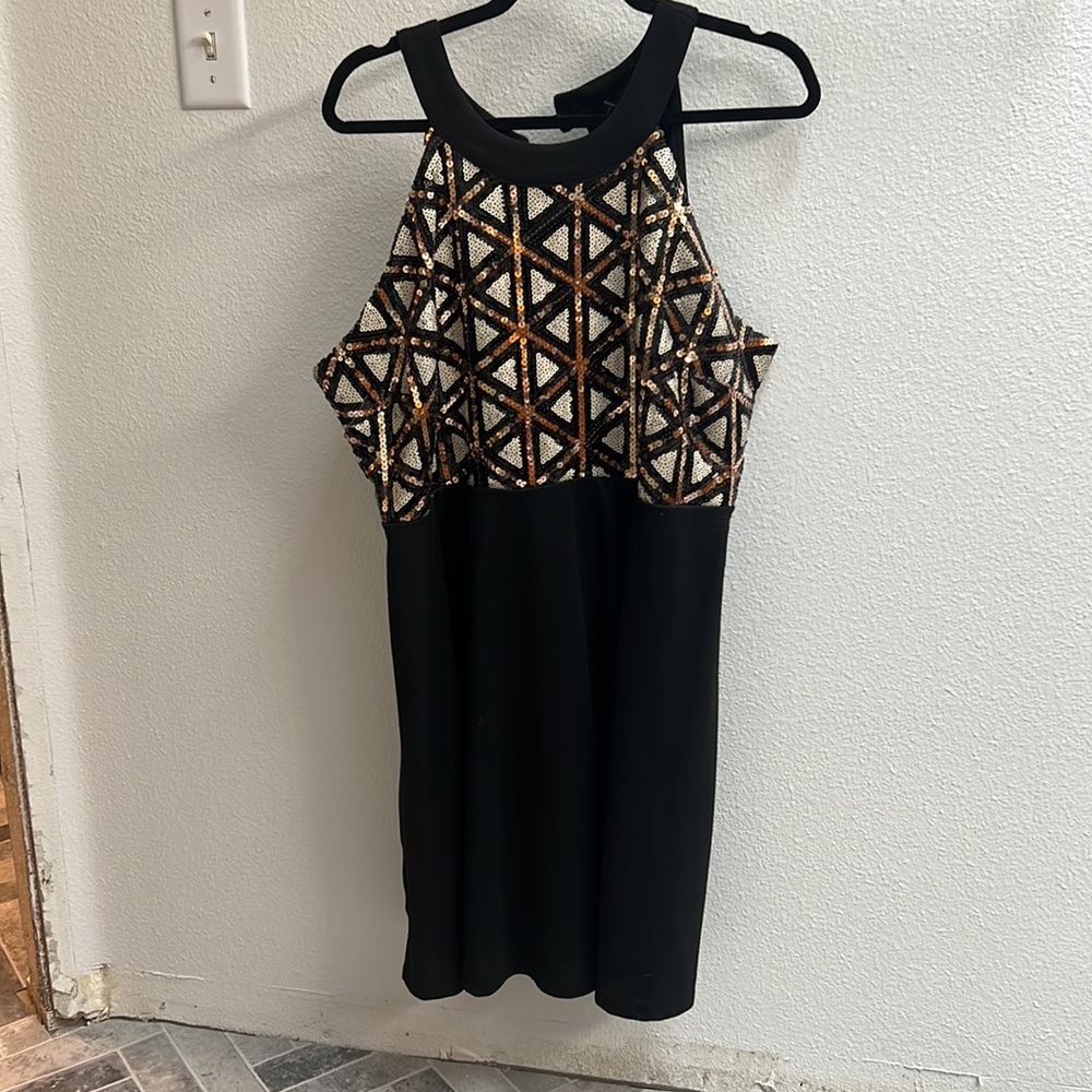 Sequin Halter Dress